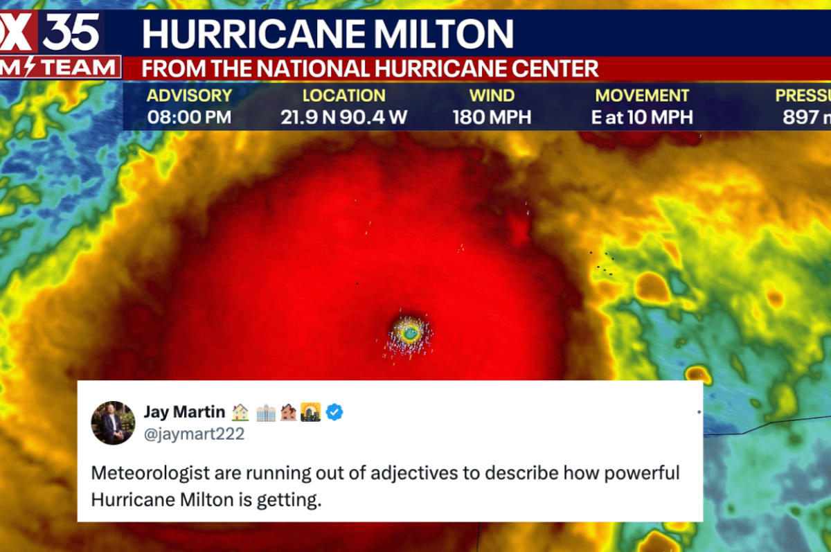 Este tweet de un meteorólogo sobre el huracán Milton está asustando a todos